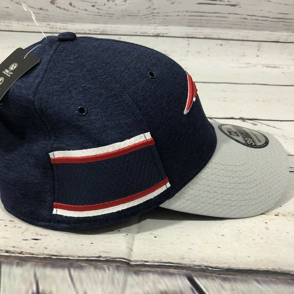 Patriots New Era 39Thirty Blue Gray Flex Fit Hat - Picture 6 of 11